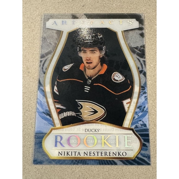 2023-24 Upper Deck Artifacts Clear Cut Rookies CCR-1 Nikita Nesterenko RC Anaheim Ducks Hockey Card