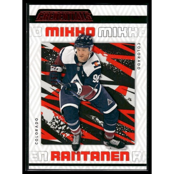 2023-24 Upper Deck Credentials Mikko Rantanen #21 Red /349