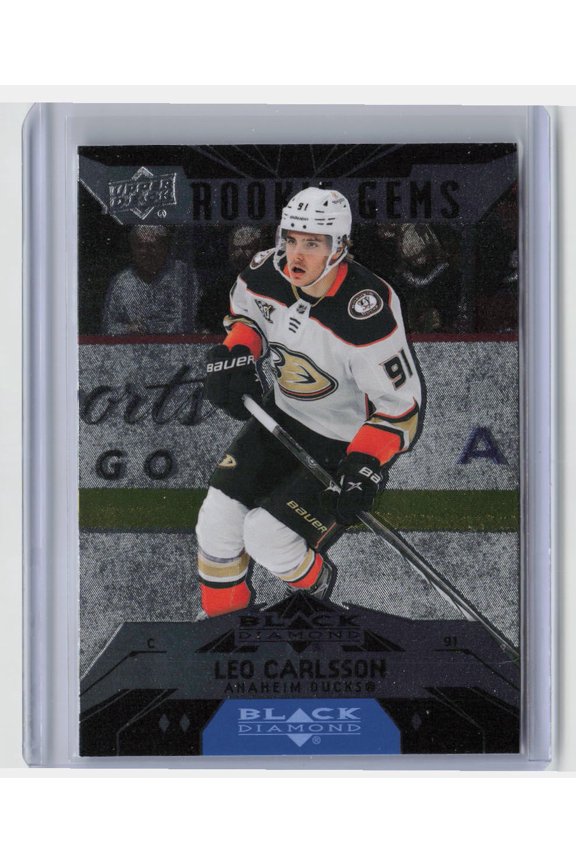 2023-24 Upper Deck Extended Series Black Diamond Rookie Gems Leo Carlsson #BD-39