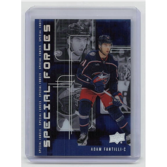 2023-24 Upper Deck Extended Series Special Forces Adam Fantilli Columbus Blue Jackets RC #SF-6 Hockey Card