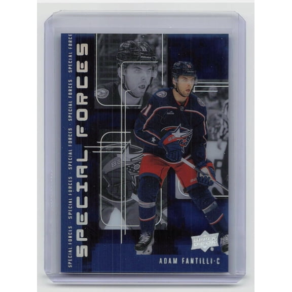 2023-24 Upper Deck Extended Series Special Forces SF-6 Rookie Adam Fantilli Columbus Blue Jackets