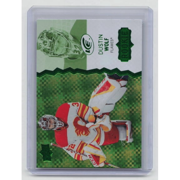 2023-24 Upper Deck Ice Hockey Dustin Wolf #101 Green