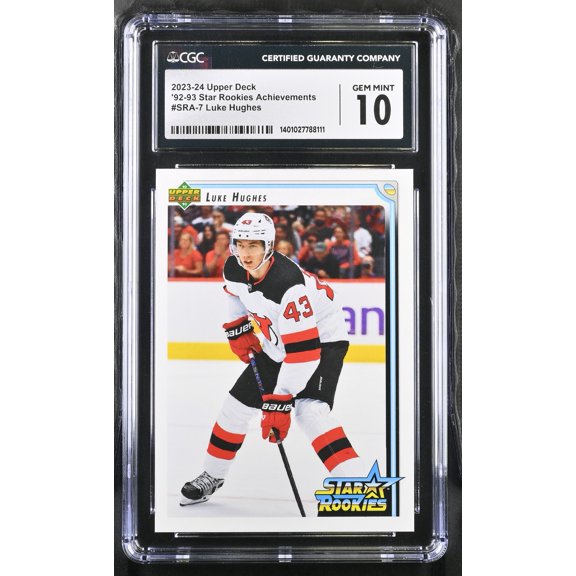 2023-24 Upper Deck Luke Hughes #SRA-7 CGC 10