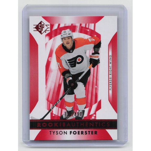 2023-24 Upper Deck SP Hockey Red /899 Rookie Tyson Foerster Flyers #104 Hockey Card