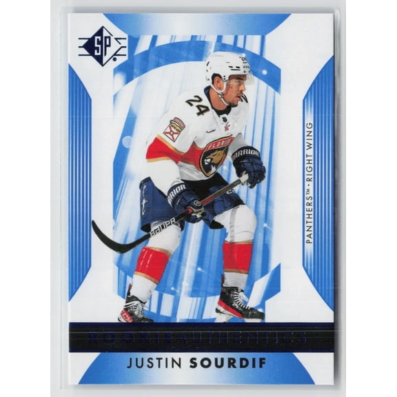2023-24 Upper Deck SP Rookie Authentics Justin Sourdif Auto #105 Florida Panthers