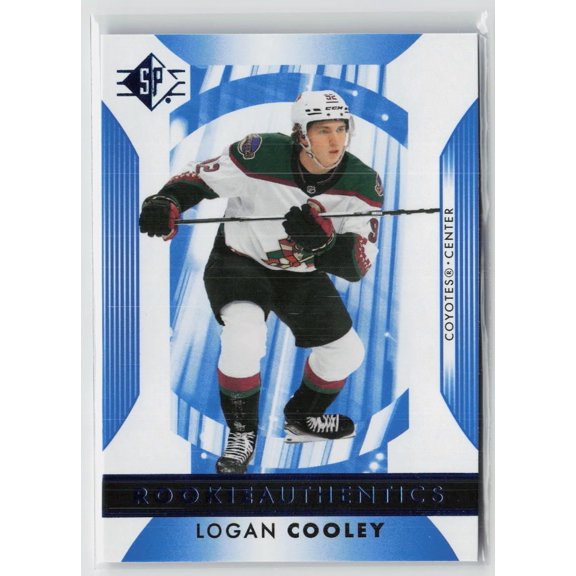 2023-24 Upper Deck SP Rookie Authentics Logan Cooley #102 Arizona Coyotes Hockey Card