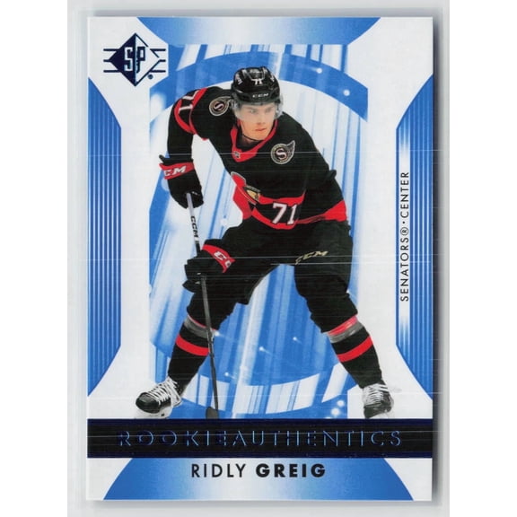 2023-24 Upper Deck SP Rookie Authentics Ridly Greig Ottawa Senators #106 Hockey Card