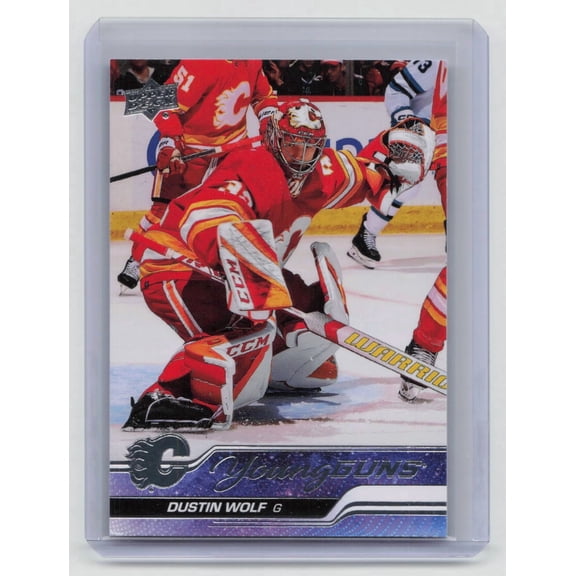 2023-24 Upper Deck Series 1 Young Guns Dustin Wolf #210 RC