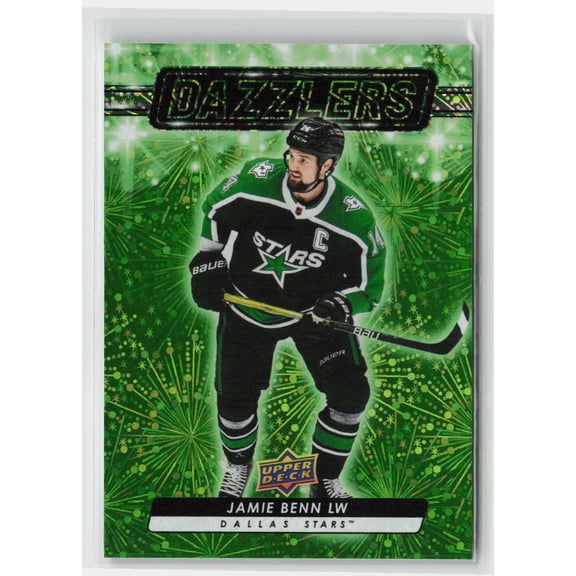 2023-24 Upper Deck Series 2 Dazzlers Jamie Benn #DZ-51 Green