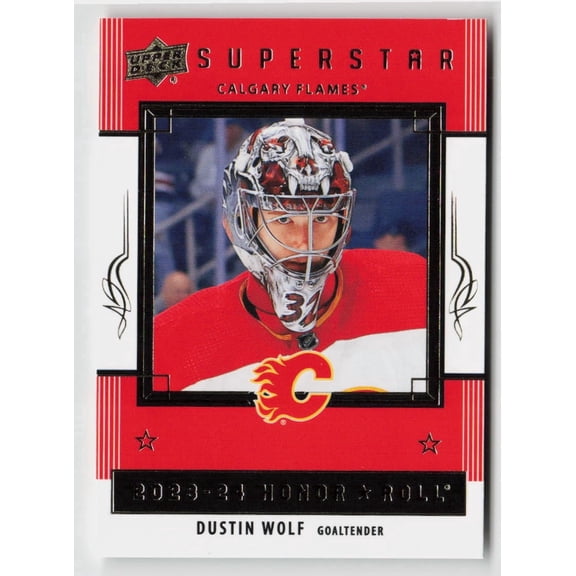 2023-24 Upper Deck Series 2 Honor Roll Dustin Wolf #HR56 Rookie