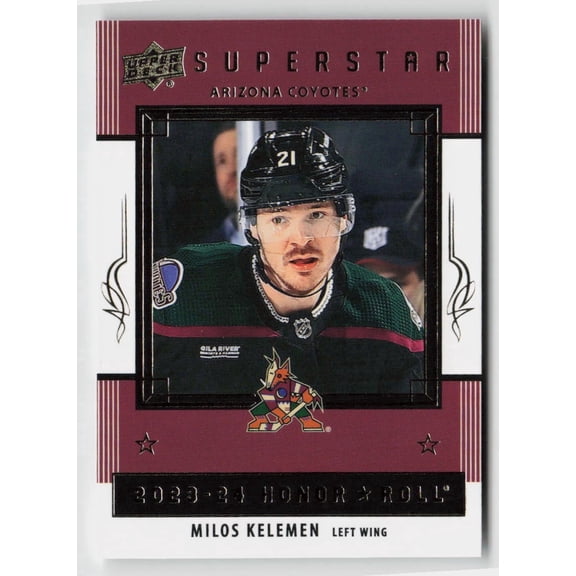 2023-24 Upper Deck Series 2 Honor Roll Milos Kelemen Arizona Coyotes #HR48 Hockey Card