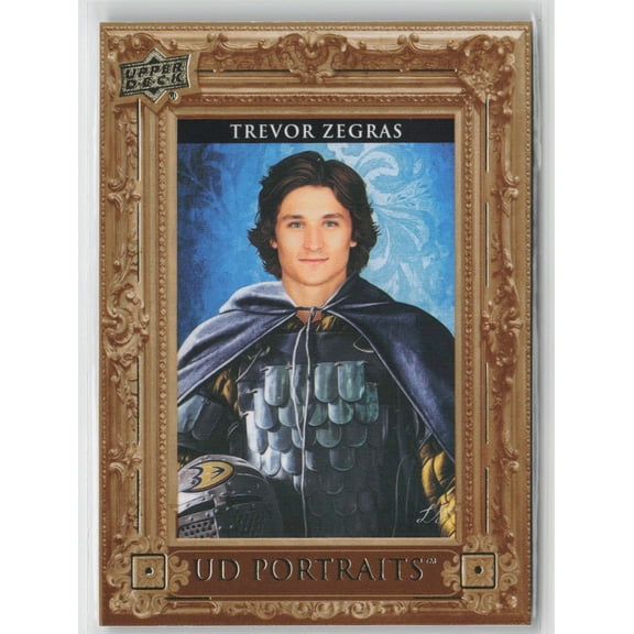 2023-24 Upper Deck Series 2 UD Portraits Trevor Zegras #P56