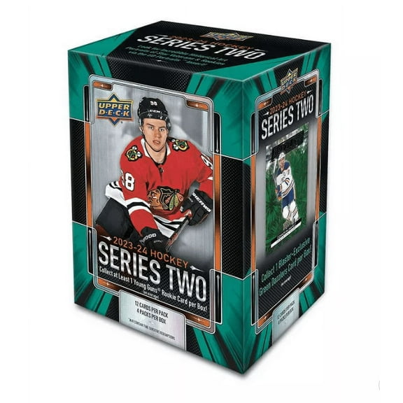 2023-24 Upper_Deck Series Two Hockey NFL Trading Card Blaster Box