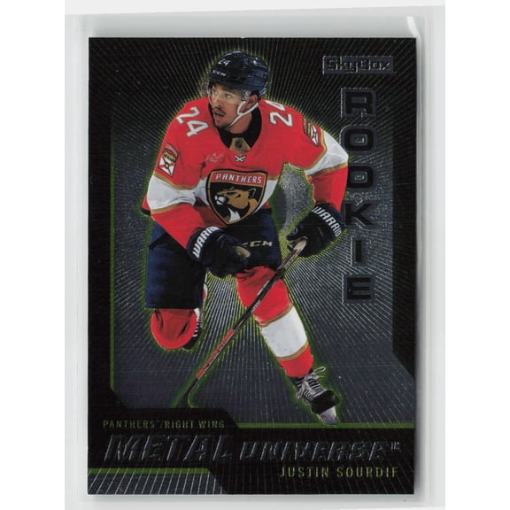 2023-24 Upper Deck SkyBox Metal Universe Justin Sourdif Florida Panthers Trading Card R-44