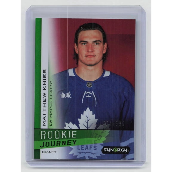 2023-24 Upper Deck Synergy Hockey Rookie Journey Matthew Knies #RJ-3 Draft /599