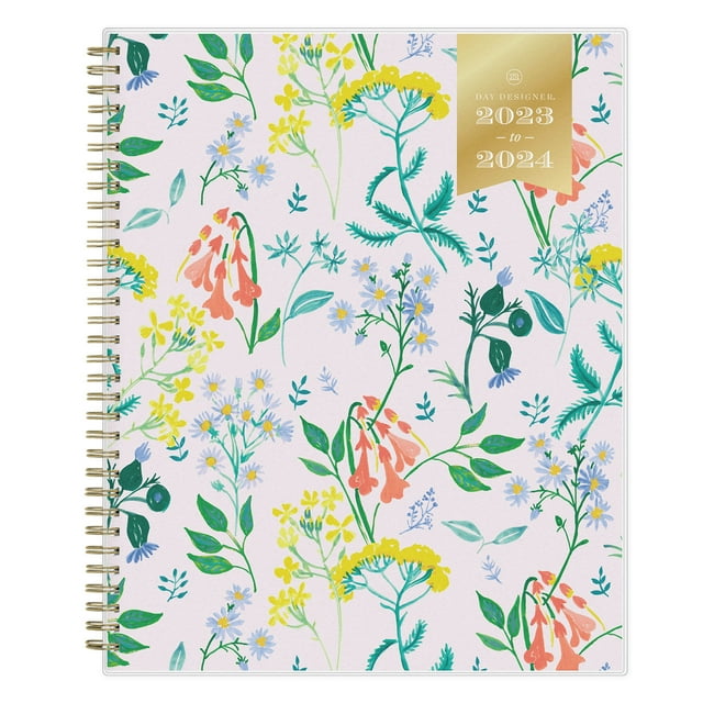 202324 Weekly Monthly Planner, 8.5x11, Blue Sky, Meadow Lilac