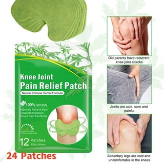 Flexiknee Natural Knee Pain Patch, Flexiknee Knee Joint Pain Relief Patchs  - Herbal Knee Patches for Pain Relief (12Pcs)