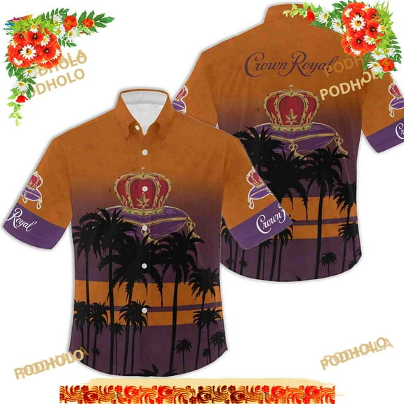 2023 3D Vibes Crown Royal Hawaii Shirt