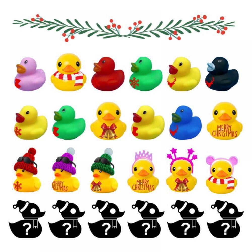 2024 Advent Calendar 24 Rubber Ducks Toy for kids Christmas 24 Days