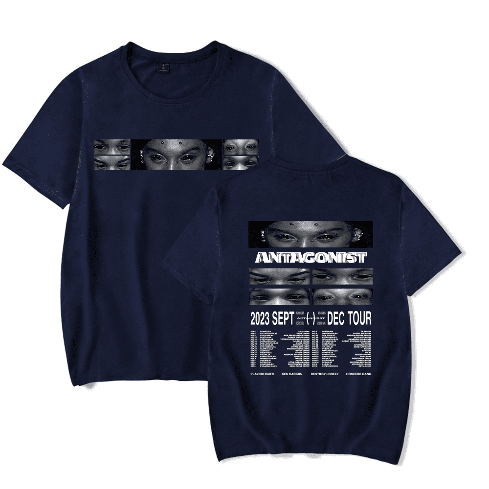2023 Antagonist Tour Tee Ken Carson Merch T shirt Men Women Rapper 