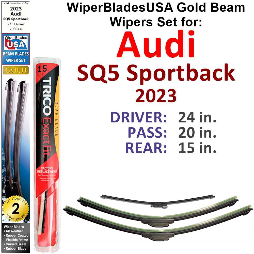 Audi RSQ3  (8U) SUV 2013 - 2017 Aero Flat Wiper Blades main image 1