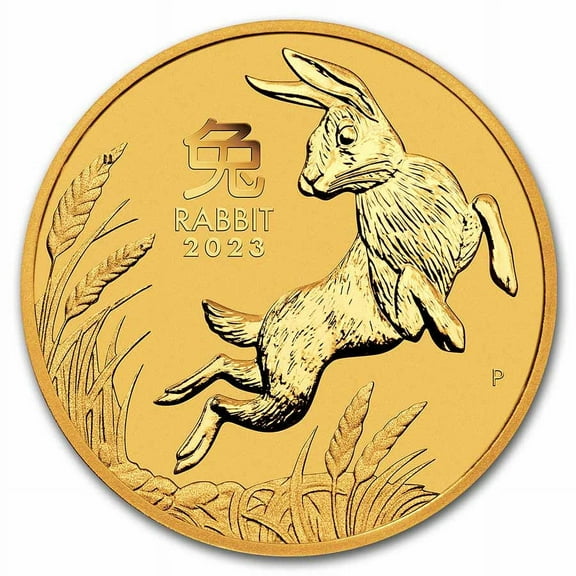 2023 Australia 1/20 oz Gold Lunar Rabbit BU (Series III)
