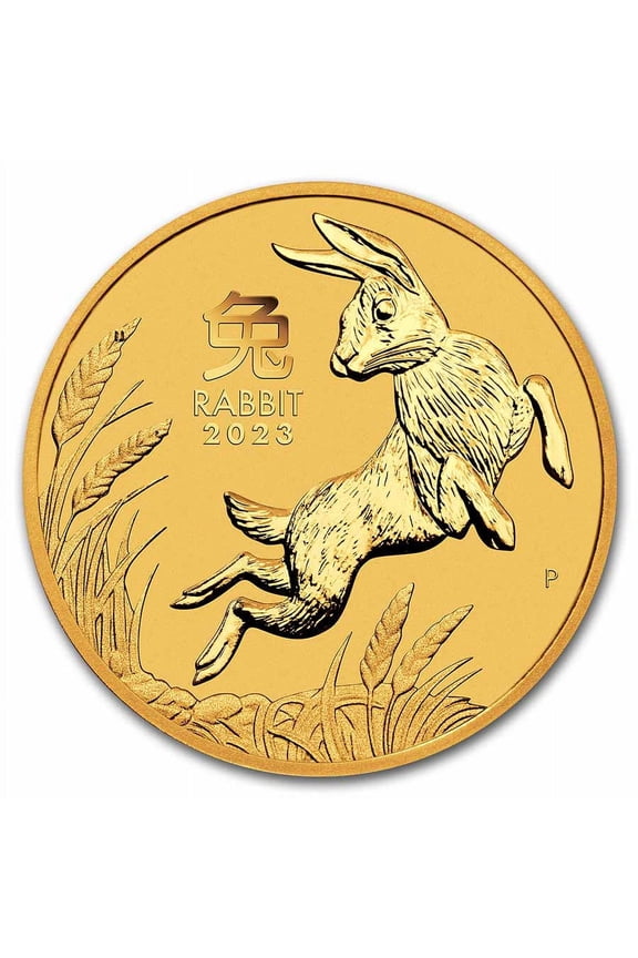2023 Australia 1/20 oz Gold Lunar Rabbit BU (Series III)