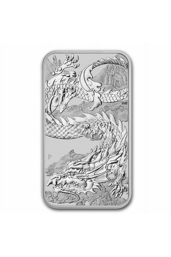 2023 Australia 1 oz Silver Dragon Rectangular Coin BU