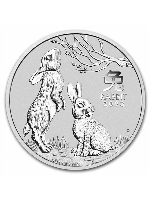 2023 Australia 1 oz Silver Lunar Rabbit BU (Series III)