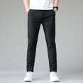 2023 Autumn Pants Mens Stretch Korean Casual Slim Fit Elastic Waist