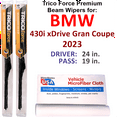 thumbnail image 1 of 2023 BMW 430i xDrive Gran Coupe Performance Beam Wipers (Set of 2), 1 of 3