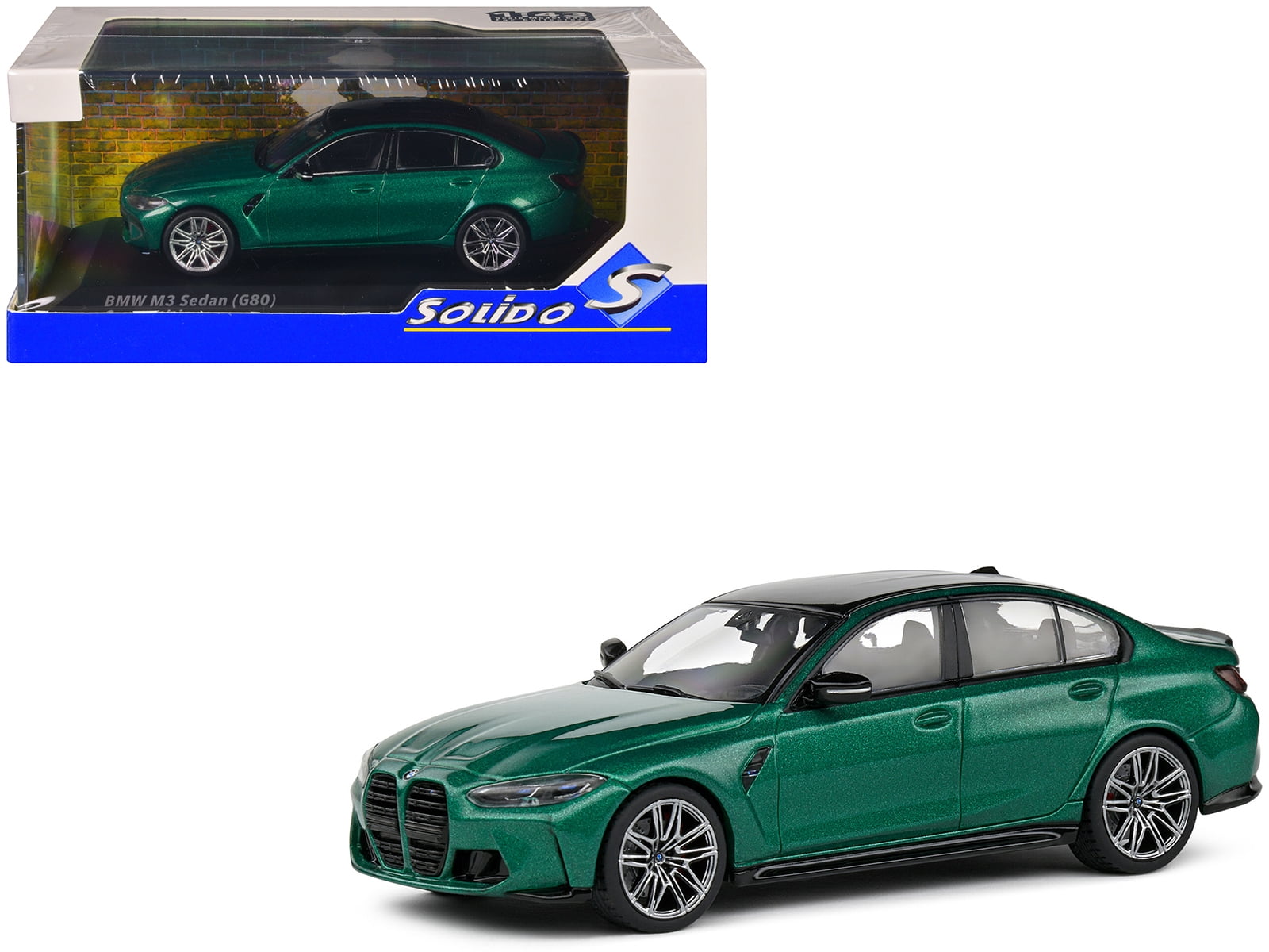 1/43 BMW M3 コンペティション G80 2023 BMW M3 Sedan (G80) Competition Isle of Man Green Metallic