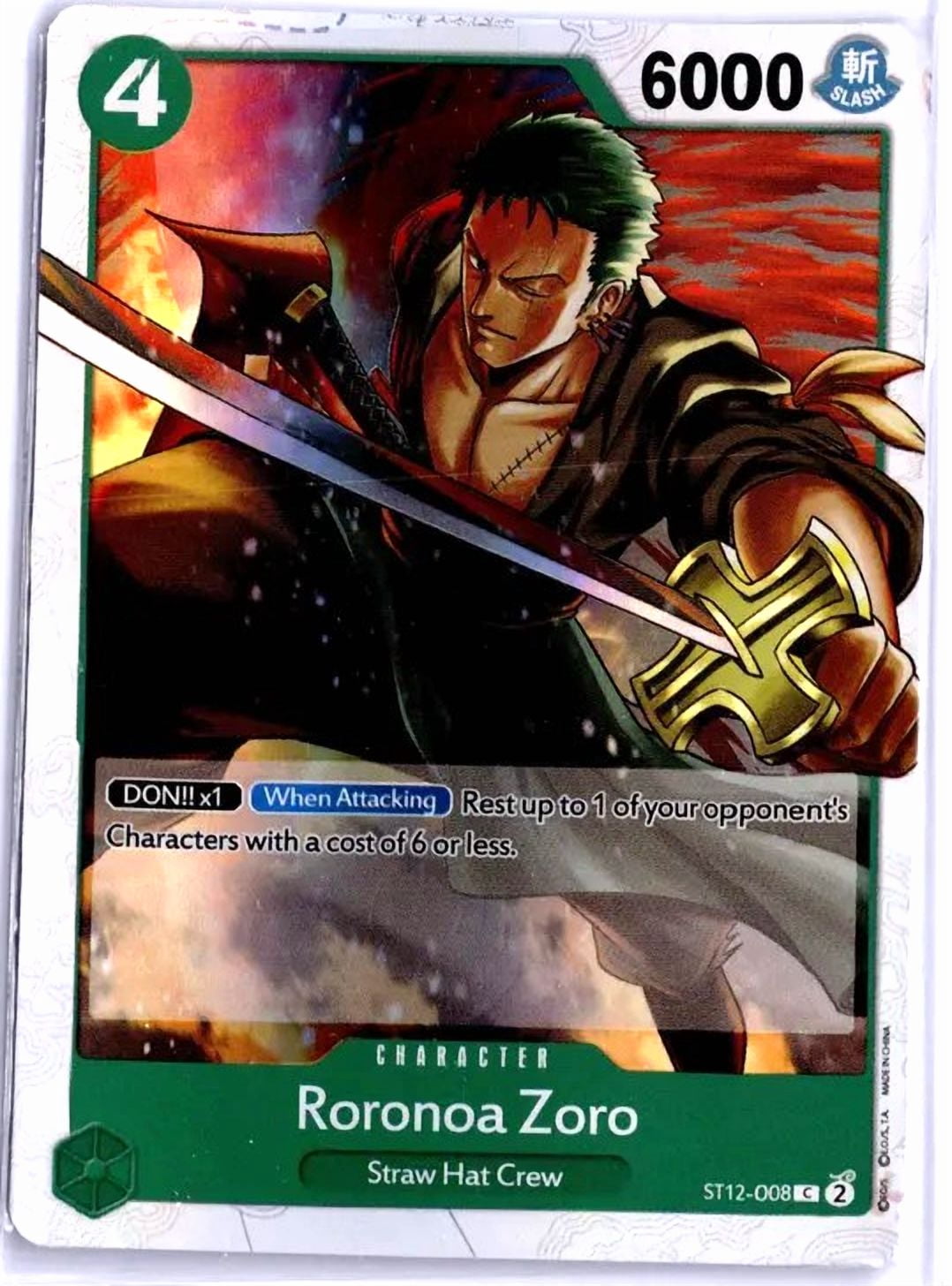 Zoro One Piece Card Zoro One Piece Card