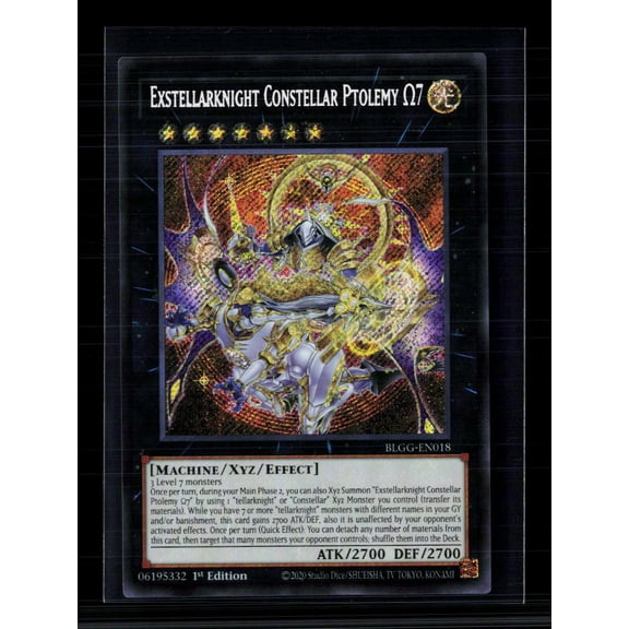 2023 Battles of Legend: Monstrous Revenge Exstellarknight Constellar Ptolemy M7 Quarter Century Secret Rare 1st Edition