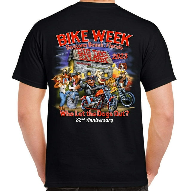 2023 Bike Week Daytona Beach Who Let The Dogs Out TShirt