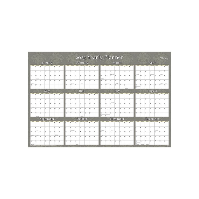 Calendars: All Blue One Month Calendar Dry Erase - Removable Adhesive –  Fathead