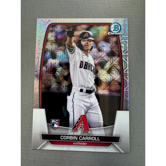 2023 Bowman Chrome Corbin Carroll #73 Chrome Refractor Rookie Near Mint Or Better Baseball Card