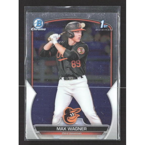 2023 Topps Bowman Chrome Max Wagner Baltimore Orioles 1st Bowman BCP-8 Baseball Card