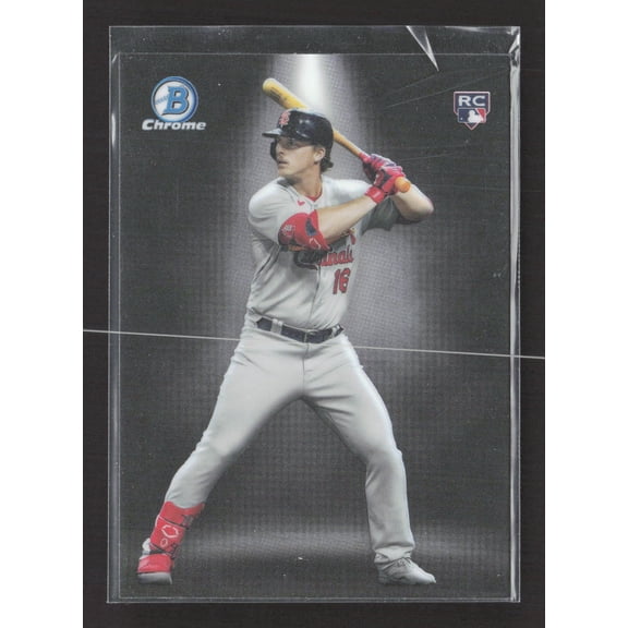 2023 Bowman Chrome Spotlight Nolan Gorman BS-17 RC Baseball Card St. Louis Cardinals