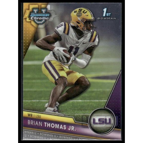 2023 Bowman Chrome University Brian Thomas Jr. #8 1st Bowman