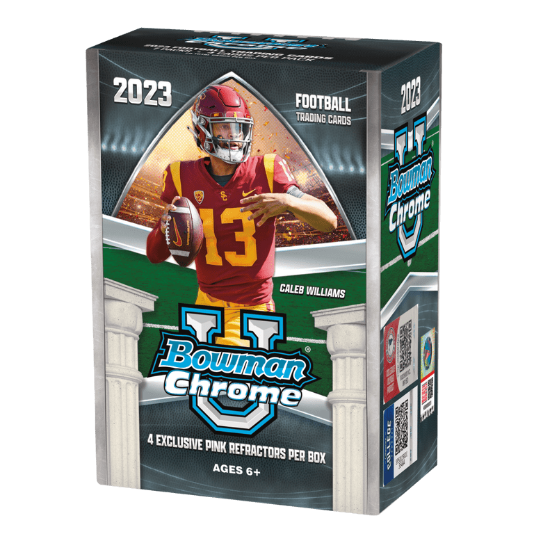 2024 Bowman Chrome University Football Factory Sealed Jumbo Box