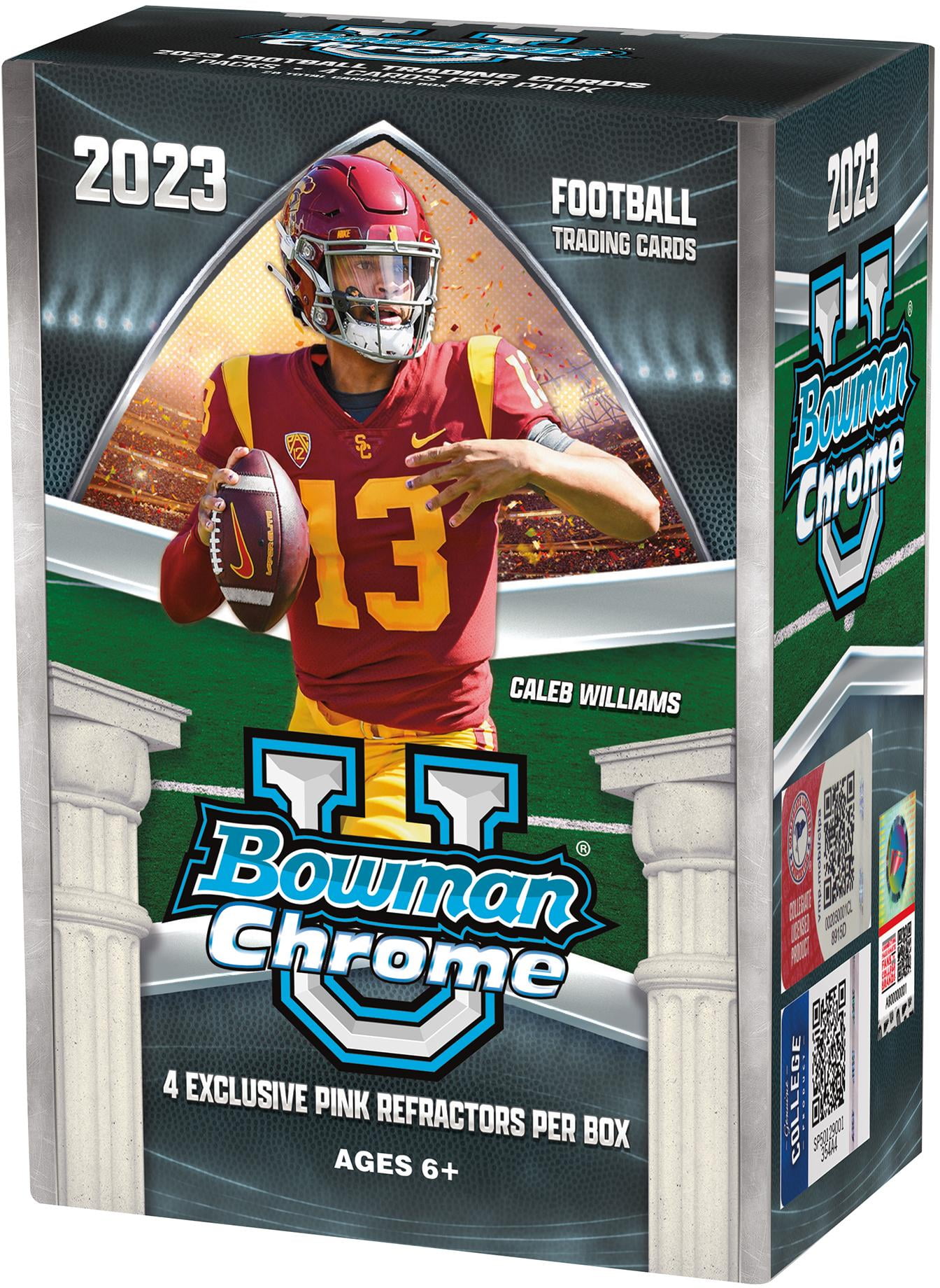 2023 Bowman Chrome University Football Factory Sealed Value Box NFL