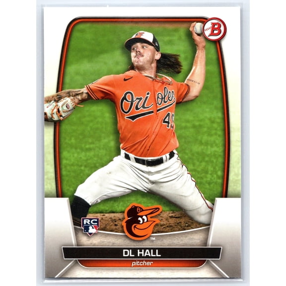 2023 Bowman DL Hall Orioles RC #9 Baseball Card Near Mint or Better