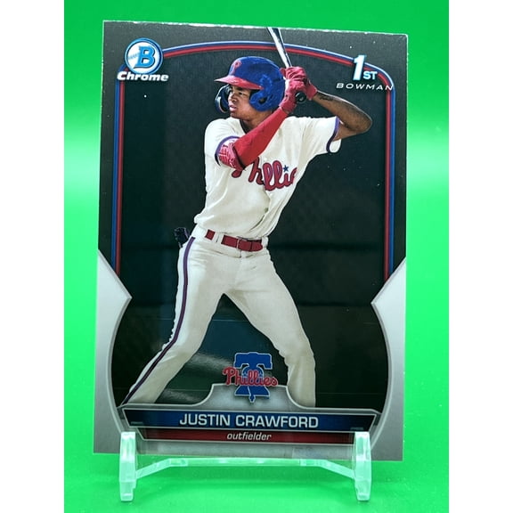 2023 Bowman Justin Crawford #BCP-3 Chrome Rookie 1st Bowman