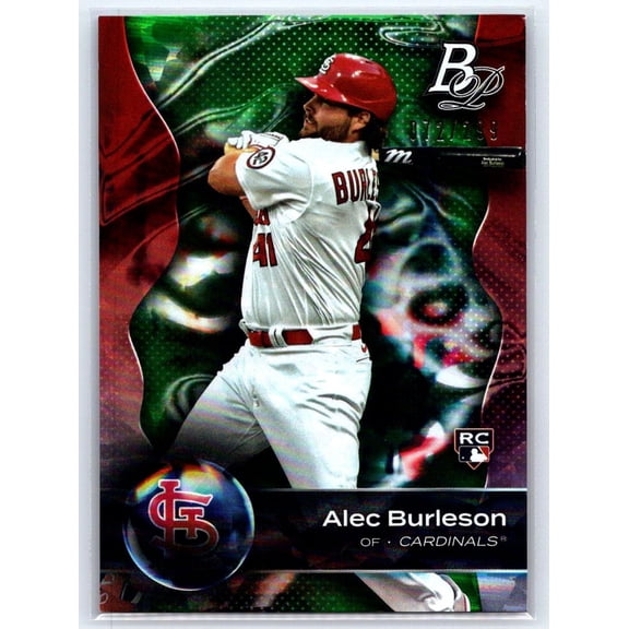 2023 Bowman Platinum Alec Burleson #72 Emerald Ice Foil SN RC