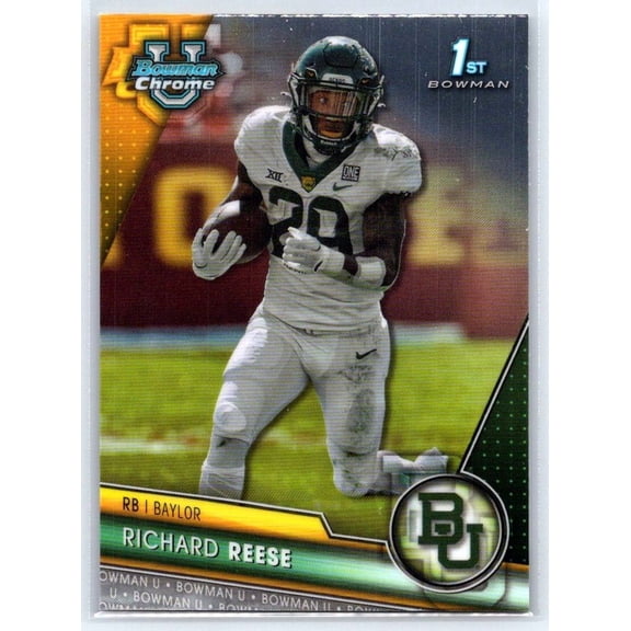 2023 Bowman University Chrome Richard Reese #83 Baylor Bears Football Card