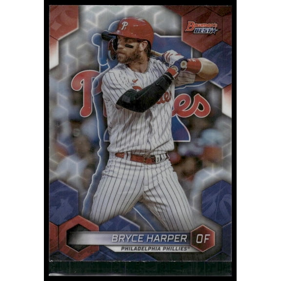 2023 Bowman's Best Bryce Harper Philadelphia Phillies #4 Refractors Baseball Card