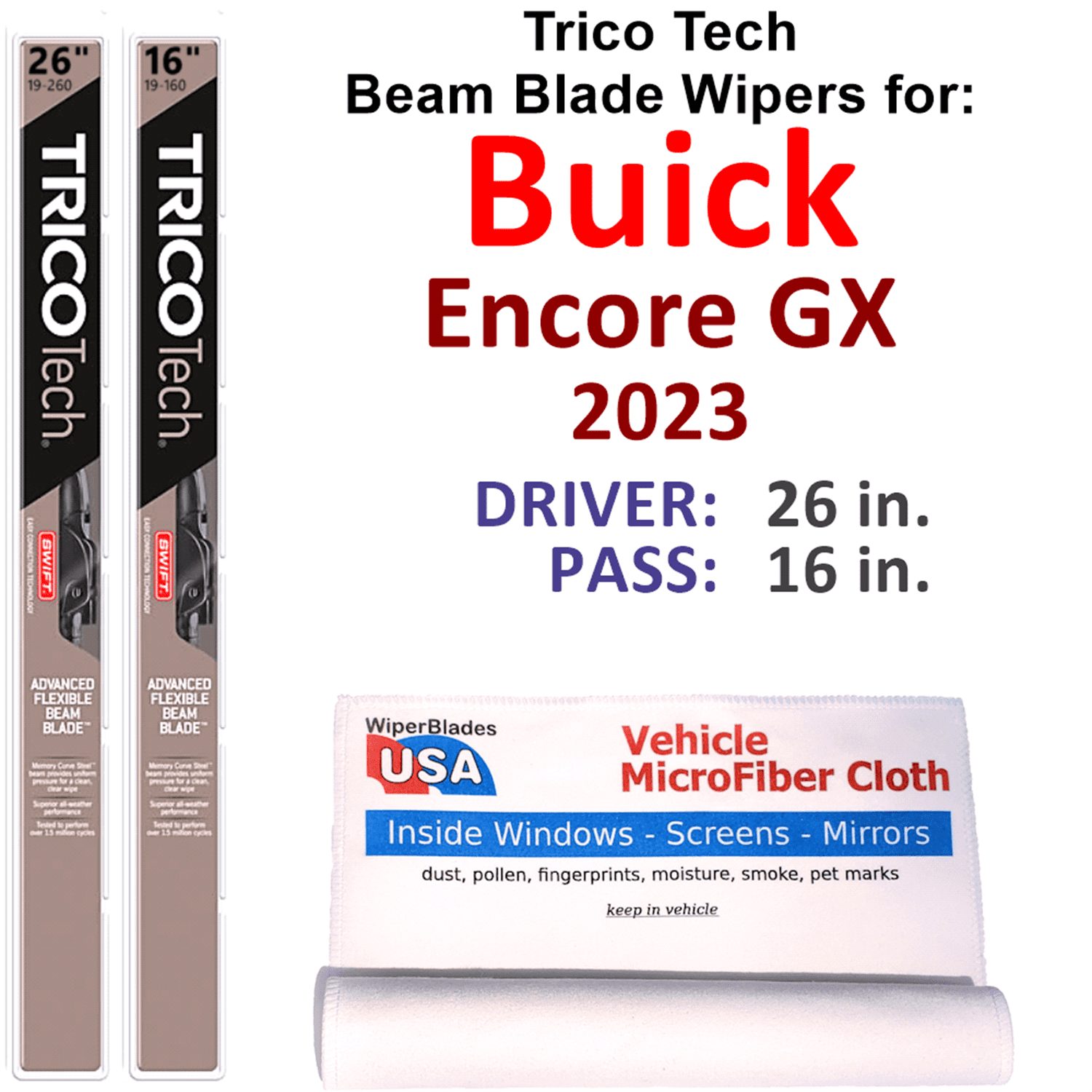 2023 Buick Encore GX Beam Blade Wipers (Set of 2)