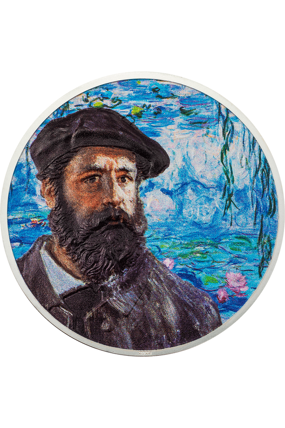 2023 CIT Claude Monet 2 oz Ultra High Relief Colorized Proof Silver Coin - 30204