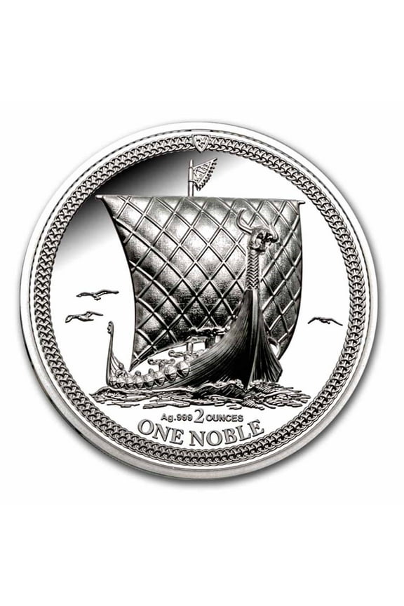 2023 CIT One Noble Isle of Man 2 oz Ultra High Relief Proof Silver Coin - 30242